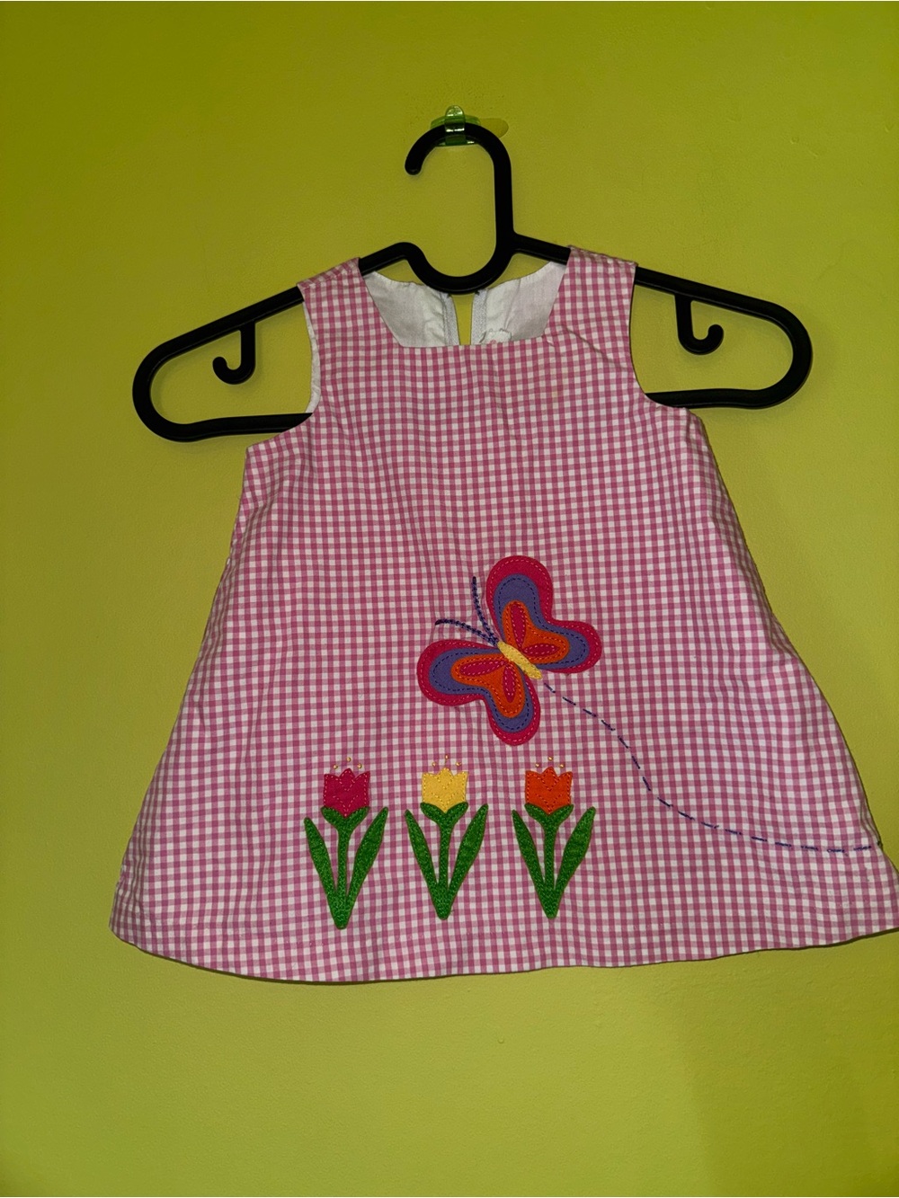 Y2K vintage Sophie Rose pink & white gingham cotton & polyester dress